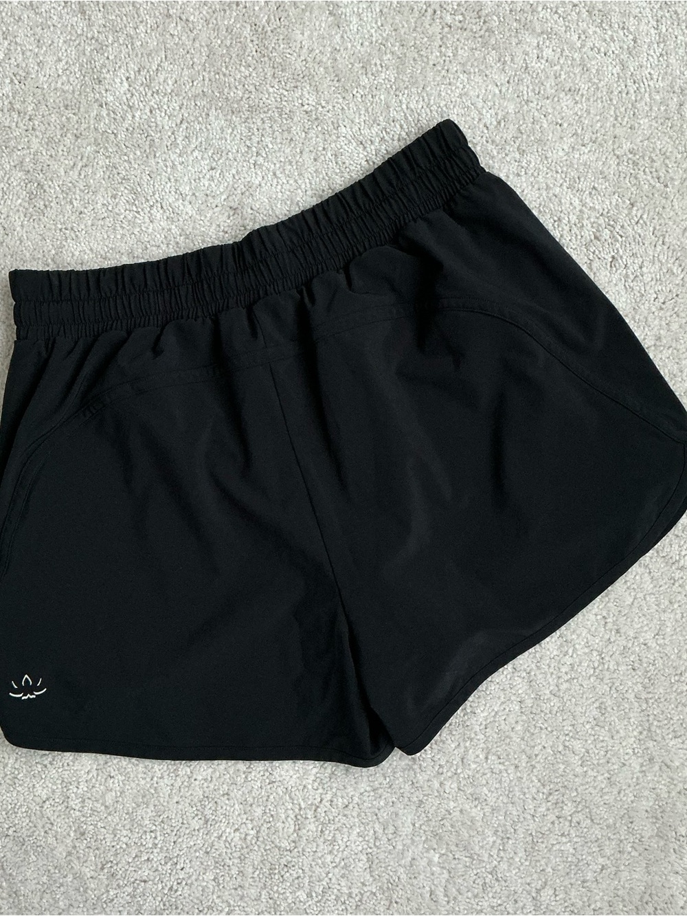 Beyond Yoga Black Athletic Shorts with Elastic Waistband